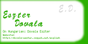 eszter dovala business card